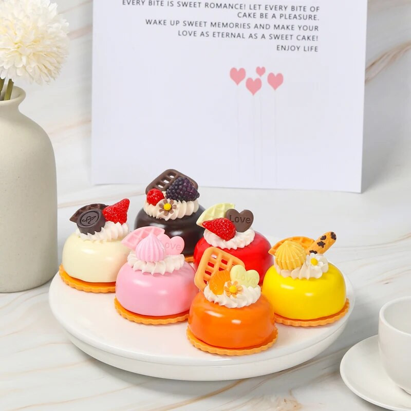 1PC Umjetna voćna torta Kolačići Lažna fotografija dekoracije hrane Profesionalna simulacija hrane Model torte Dekoracija čajnog stola FCYY-069