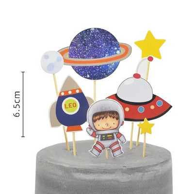 Astronaut Poklopac za tortu Svemirski rođendanski ukrasi za djecu Dječaci Baby Shower Svemir Planeti Potrepštine za zabavu
