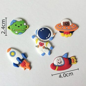 Astronaut Cake Topper Outer Space Διακόσμηση γενεθλίων Boy Astronaut Cake Decoration Planet UFO Party Tools Kids Baby Shower