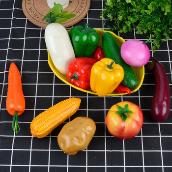 Τσίλι Κρεμμύδι ντομάτα καρότο πατάτα καλαμπόκι τεχνητά πλαστικά λαχανικά ψεύτικα τεχνητά φρούτα Μοντέλο πάρτι κουζίνας Διακόσμηση γάμου