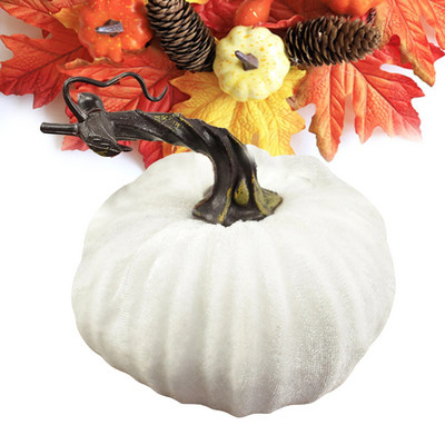 Ukrasi za jastuke od bundeve za Noć vještica Ručno izrađeni dekori od baršunastih bundeva Mekana punjena bundeva s izvrsnom umjetnom pjenom Slatka