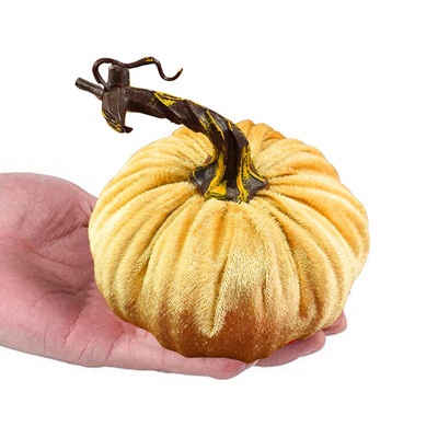 Ukrasi za jastuke od bundeve za Noć vještica Ručno izrađeni dekori od baršunastih bundeva Mekana punjena bundeva s izvrsnom umjetnom pjenom Slatka