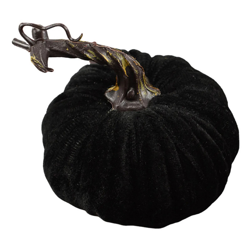 Ukrasi za jastuke od bundeve za Noć vještica Ručno izrađeni dekori od baršunastih bundeva Mekana punjena bundeva s izvrsnom umjetnom pjenom Slatka