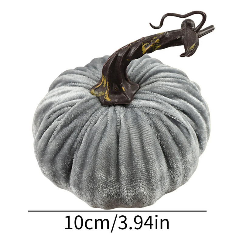 Ukrasi za jastuke od bundeve za Noć vještica Ručno izrađeni dekori od baršunastih bundeva Mekana punjena bundeva s izvrsnom umjetnom pjenom Slatka