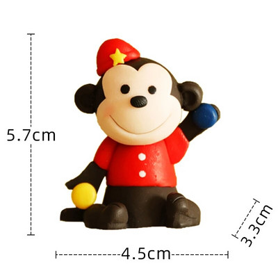 Circus Clown Cake Topper Elephant Lion 1st Birthday Boy Happy Birthday One Year Birthday Cake Decoration for Prince Kid Party Gifts