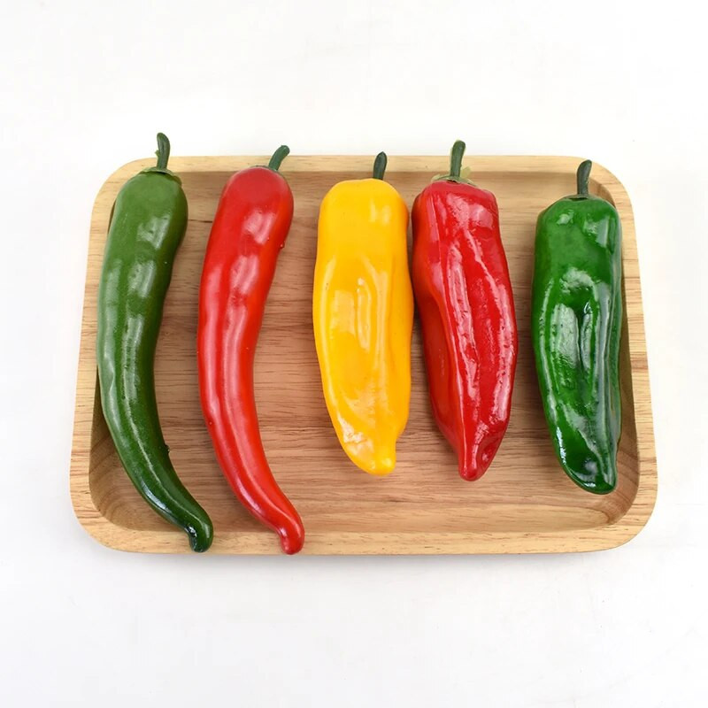 Simulacija Pjene od crvene paprike Lažno povrće Kreativni Dekorativni DIY Umjetni čili za kućni dekor Dodaci za fotografije