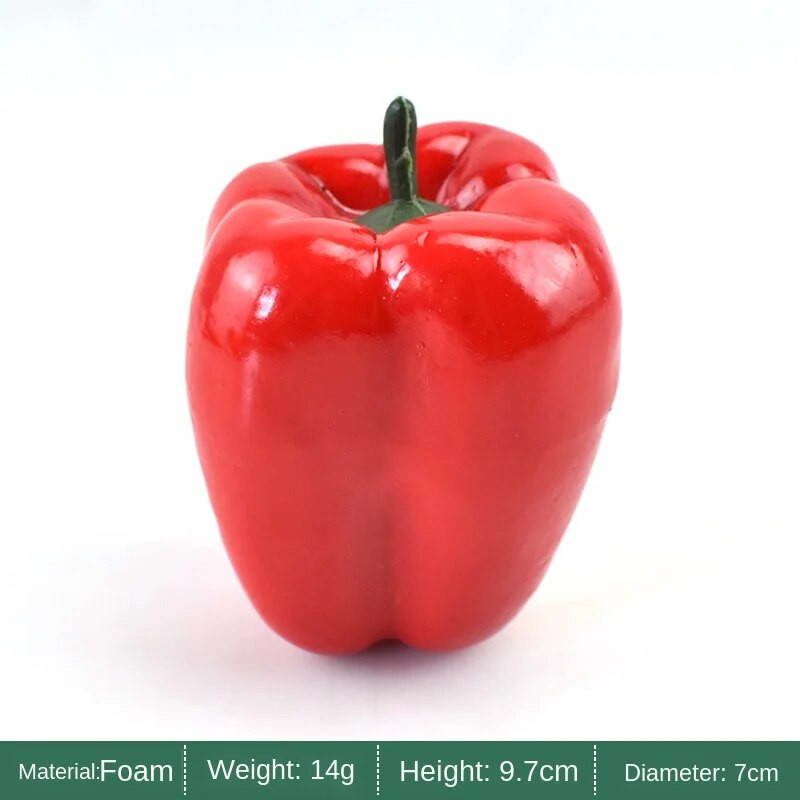 Simulacija Pjene od crvene paprike Lažno povrće Kreativni Dekorativni DIY Umjetni čili za kućni dekor Dodaci za fotografije