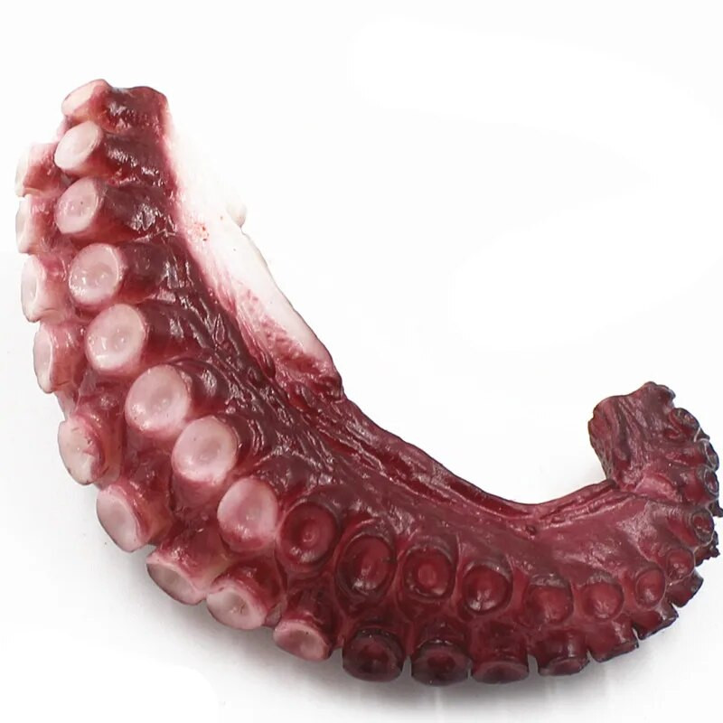 Szimuláció tintahal Hamis étel Tenger gyümölcsei modell grillkiegészítők Ablak dekoráció Konyha fotózás kellékek Lakás dekoráció