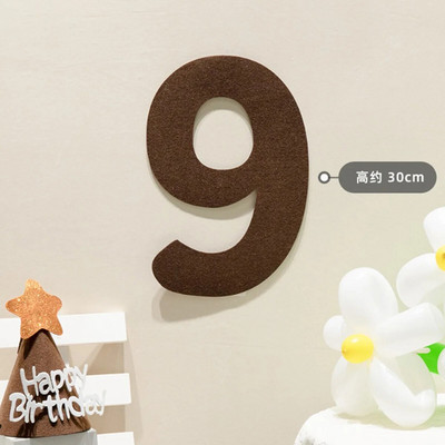 Veltinio gimtadienio reklamjuostės rutulinė styga Veltinio skaitmeninė su gimtadieniu vakarėlio dekoracija Vaikams pakabinamos vėliavėlės traukiamos gėlės Kūdikių dušo reikmenys