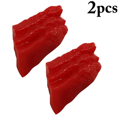 1 ΤΕΜ/2 ΤΕΜ. Τεχνητό Φαγητό Ρεαλιστικό φιλέτο σολομού Προσομοιωμένο Σούσι Φαγητό Στήριγμα για Εστιατόρια Φωτογραφικά Εστιατόρια Μοντέλο ψεύτικου φαγητού