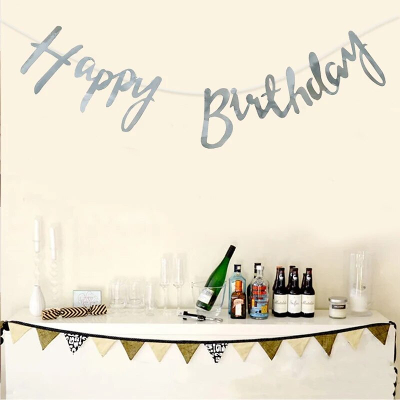 Trblietavý banner k narodeninám pre deti a dospelých, dekorácie na narodeninovú párty, potreby
