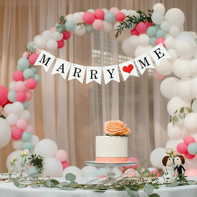 Banner pentru nuntă, alb, tocmai căsătorit, Ghirlandă de hârtie vintage pentru nuntă, duș nupțial, eveniment, banner pentru petrecere, consumabile de decorare
