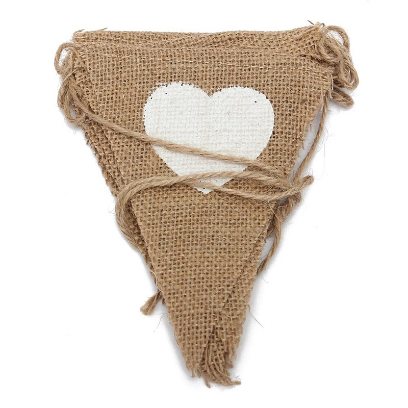 Senovinė reklamjuostė Meilės širdis Kaimiška audinys Vėliavos Vėliavos Vėliavos Sodo vakarėliui Kalėdų gimtadienio vestuvių šventės dekoravimui