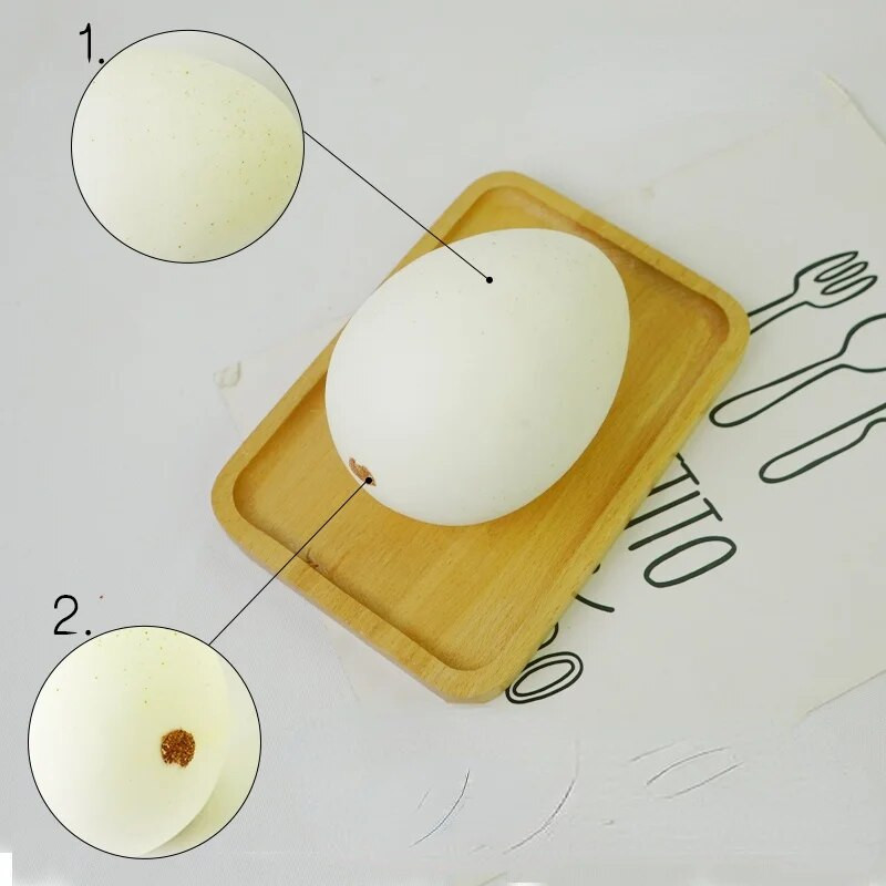 Szimuláció Strucctojás Libatojás Fürjtojás Kacsatojás Festés Húsvéti Tojáslövés Dekoráció Modell kellékek Az előadás helyszínén