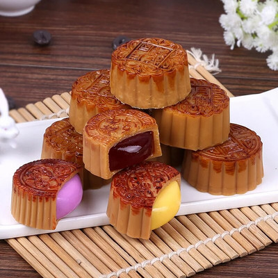 Mesterséges szimuláció Mooncake modell Hamis Hold torta Ételjáték Zero Food Film Televízió Lövés Kellékek Dekorációs Gyanta