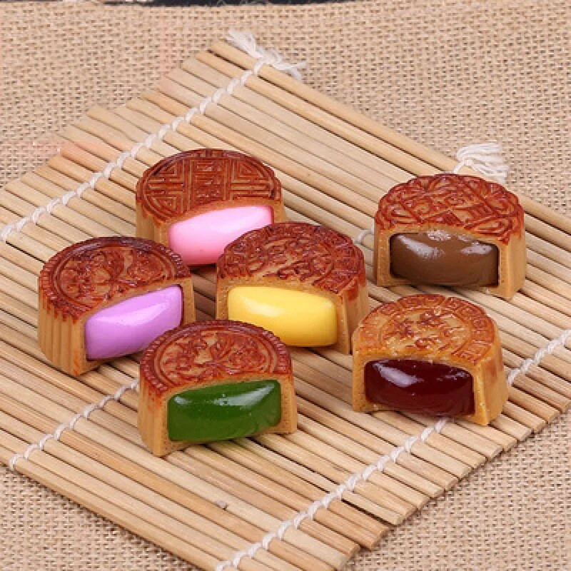 Модел на изкуствена симулация Mooncake Fake Moon Cake Food Toy Zero Food Film Телевизионен реквизит за снимане Декоративна смола