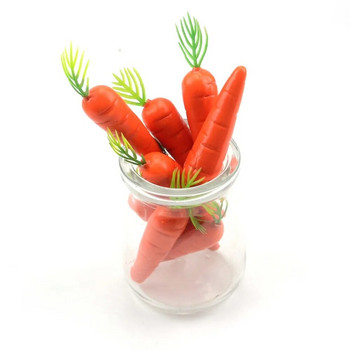 10pc/7cm Μίνι Καρότο Τεχνητό Πλαστικό Στολίδι Προσομοίωσης Φρούτων και Λαχανικών Ψεύτικο Καρότο Εορταστικό Σπίτι