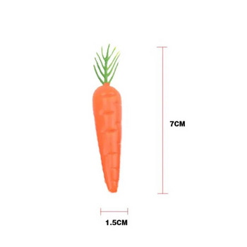 10 бр./7 см мини моркови изкуствени пластмасови плодове и зеленчуци декорация симулация орнамент фалшив морков празнична декорация на дома