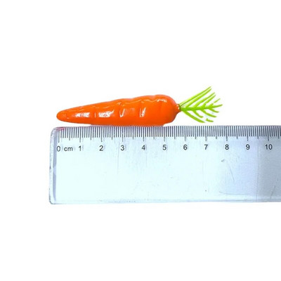 10 tk/7 cm mini-porgand, kunstlik plastist puu- ja juurviljakaunistus, simulatsioon ornament võltsporgandi kodu pühadekaunistus