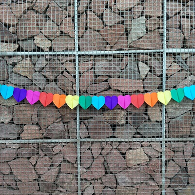 3 metrų spalvingas apvalus gėlių popierinis traukimas gėlių gėlių girliandos Kūdikių namų dekoras Gimtadienio vakarėlis Vestuvių išdėstymas Vietos dekoravimas