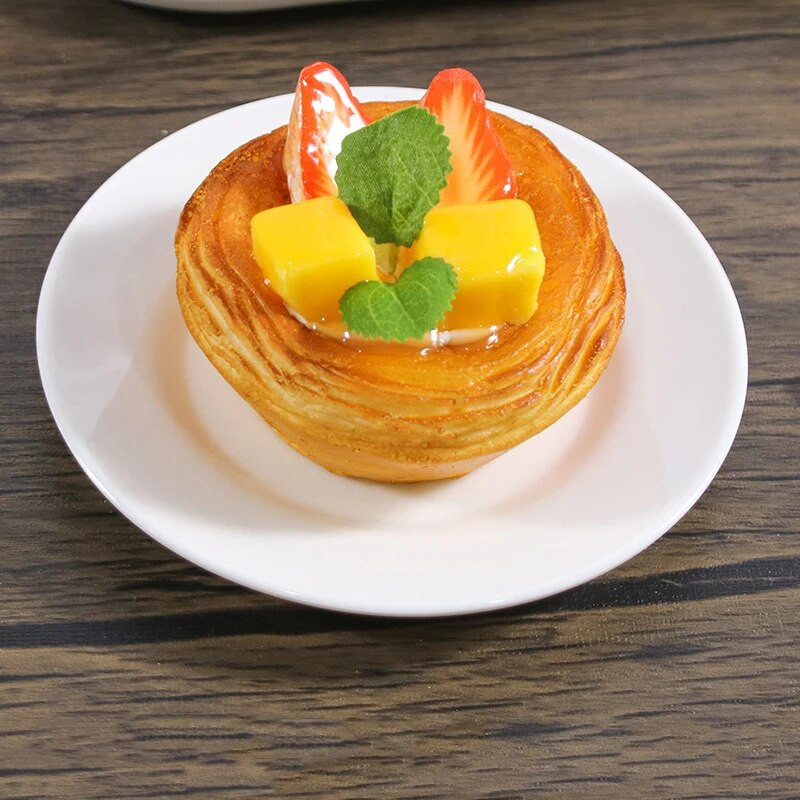 Симулация на храна с фалшив яйчен тарт, реквизит за снимки, модел за чертане на скица, реквизит за фотография, декор за сватбено тържество