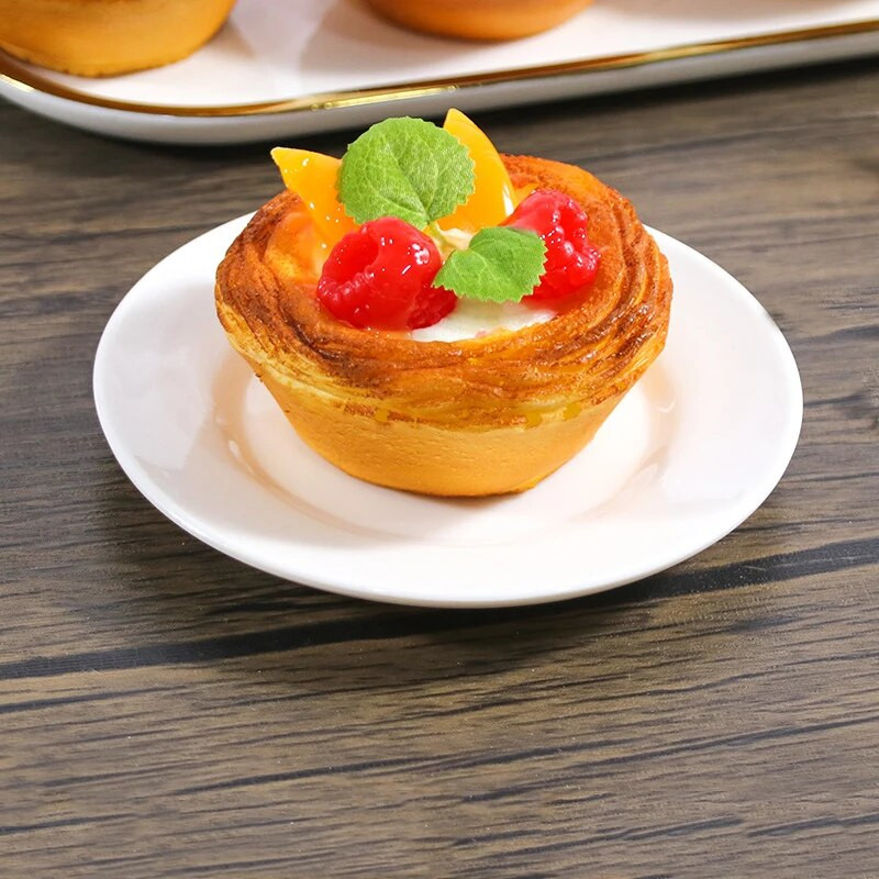 Симулация на храна с фалшив яйчен тарт, реквизит за снимки, модел за чертане на скица, реквизит за фотография, декор за сватбено тържество