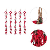 5 τεμ. Τεχνητό πιπέρι Ψεύτικες κρεμαστές Μίνι διακόσμηση Στολίδι από λαχανικά τσίλι Ξηρό κρεμαστό αφρός τοίχου φωτογραφία γιρλάντα