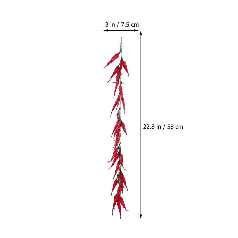 5 ks umelých paprikových falošných závesov, mini dekorácie, zeleninové chilli ozdoby, suchý prívesok, penová nástenná fotogirlanda