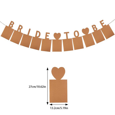 1 rinkinys Nuotaka bus Nuotraukų reklamjuostė Girliandos vėliavėlės mergvakariui mergvakariui Vestuvių vakarėliui Vestuvių vakarėliui