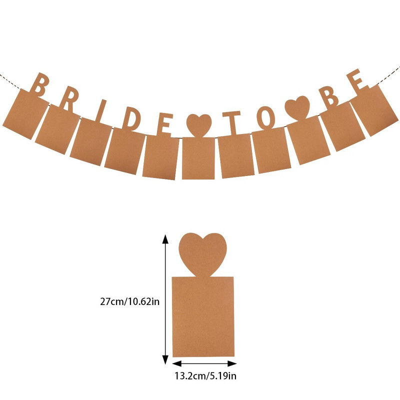 1 rinkinys Nuotaka bus Nuotraukų reklamjuostė Girliandos vėliavėlės mergvakariui mergvakariui Vestuvių vakarėliui Vestuvių vakarėliui