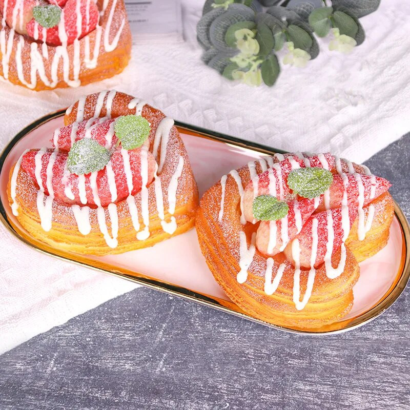 1 vnt dirbtinio raguolių deserto netikro maisto dekoravimo fotografija Profesionalios maisto imitacijos torto modelis arbatos stalo dekoravimas