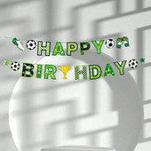 Nogometna sportska tematska zabava Banner Girlande Happy Birthday Party Dekoracija Dječji Dječaci Djevojčice Nogomet Pull Flag Dekoracija školske sportske teme