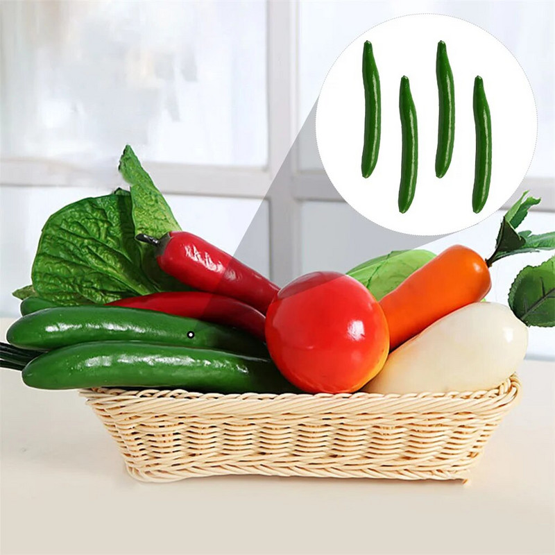 4 bucăți simulare castraveți model spumă ornament vegetal jucării alimentare din plastic fals accesoriu educațional decor plante artificiale pentru copii