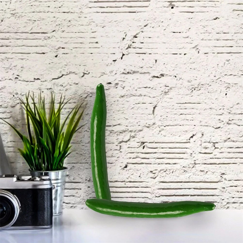 4 bucăți simulare castraveți model spumă ornament vegetal jucării alimentare din plastic fals accesoriu educațional decor plante artificiale pentru copii