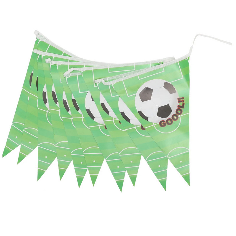 Fotbal Decoratiuni pentru ziua de nastere Accesorii pentru petreceri Set de ghirlande Bannere cu tema sportiva (verde)