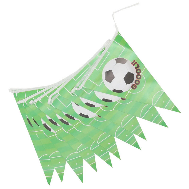 Fotbal Decoratiuni pentru ziua de nastere Accesorii pentru petreceri Set de ghirlande Bannere cu tema sportiva (verde)
