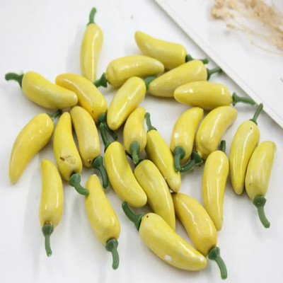 10 KOM Umjetna plastična simulacija biljaka čili papričica Korsaž Stavljanje voća i povrća za novogodišnje uređenje doma