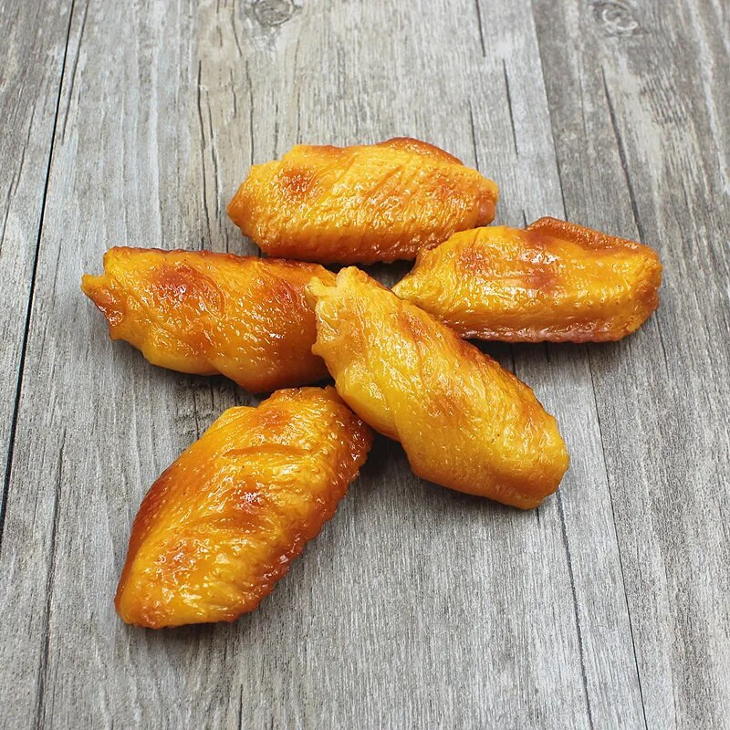 Simulirana hrana roštilj pileća krilca meso model hrana jela za igru prikaz uzoraka igračke u vrtiću rekviziti za fotografije