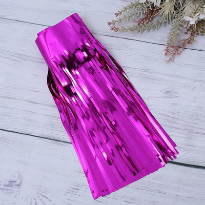 30 x 300 CM folijos kutais girliandos sruogelės Reklaminė ant sienos pakabinama pakraščio užuolaidos fono reklamjuostė, skirta vestuvių gimtadienio dekoravimui