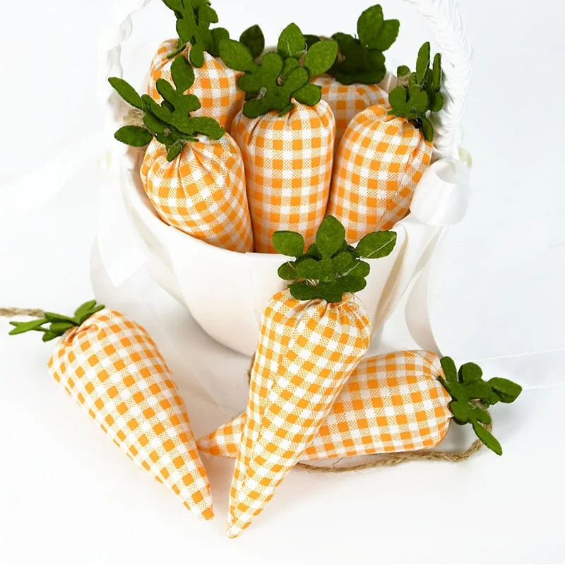 Kūrybingas Velykų dekoravimas Morkų vakarėlio sienų dekoravimas Morkų reklamjuostės Audinio durų rėmas Židinys Dekoratyvinis vidaus lauko dekoras