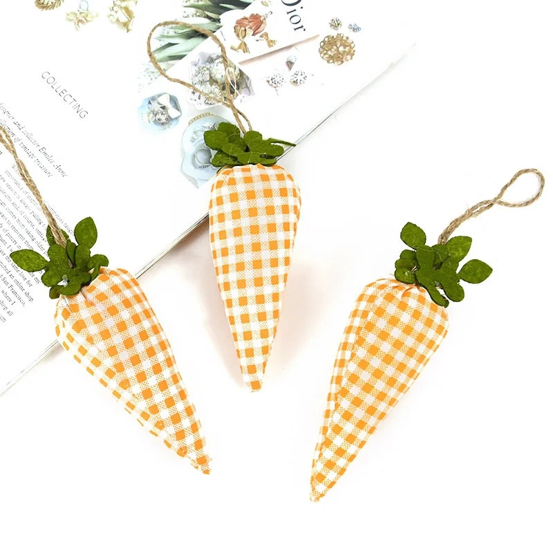 Kūrybingas Velykų dekoravimas Morkų vakarėlio sienų dekoravimas Morkų reklamjuostės Audinio durų rėmas Židinys Dekoratyvinis vidaus lauko dekoras