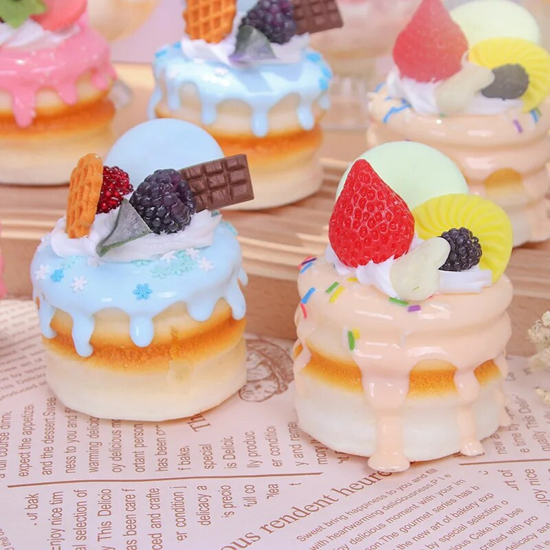 1 vnt dirbtinio pyrago deserto netikro maisto dekoravimo fotografija Profesionalios maisto imitacijos torto modelis arbatos stalo dekoravimas FCYY-042