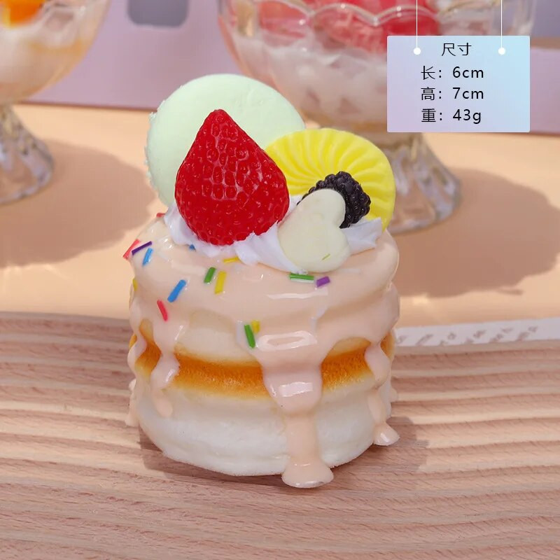 1 vnt dirbtinio pyrago deserto netikro maisto dekoravimo fotografija Profesionalios maisto imitacijos torto modelis arbatos stalo dekoravimas FCYY-042