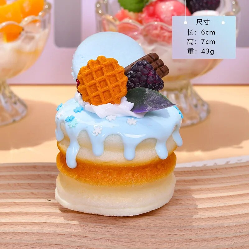 1 vnt dirbtinio pyrago deserto netikro maisto dekoravimo fotografija Profesionalios maisto imitacijos torto modelis arbatos stalo dekoravimas FCYY-042