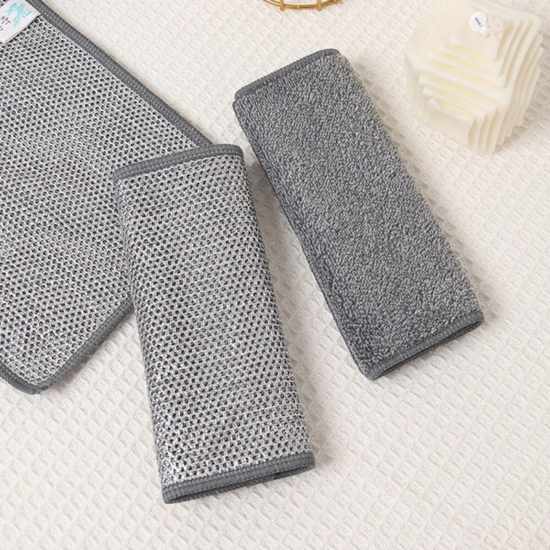 Nõudepesulapp rooste eemaldamine puhastuslapp Köök Magic Nõudepesurätik Metall Terastraat Puhastuskalts Mikrolaineahi Puhastus Tööriistad