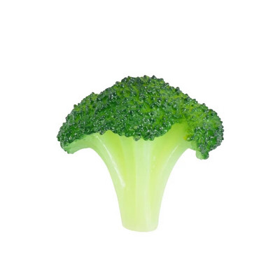 Симулирана храна, парче броколи, фалшив изкуствен зеленчук, модел за декорация на броколи, образователен реквизит за домашен декор на ресторант