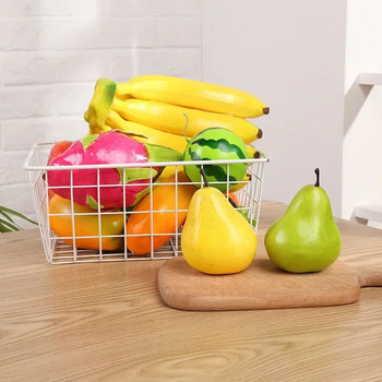 1 τεμ. Τεχνητό φρούτο ψεύτικο μήλο Προσομοίωση διακόσμησης σπιτιού Πορτοκαλί καρπούζι Στολίδι Craft Food Photography Props