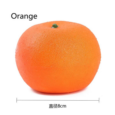 1 db műgyümölcs hamis alma lakberendezési szimuláció narancssárga görögdinnye dísz kézműves ételfotózási kellékek