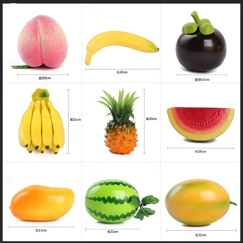 1 db műgyümölcs hamis alma lakberendezési szimuláció narancssárga görögdinnye dísz kézműves ételfotózási kellékek