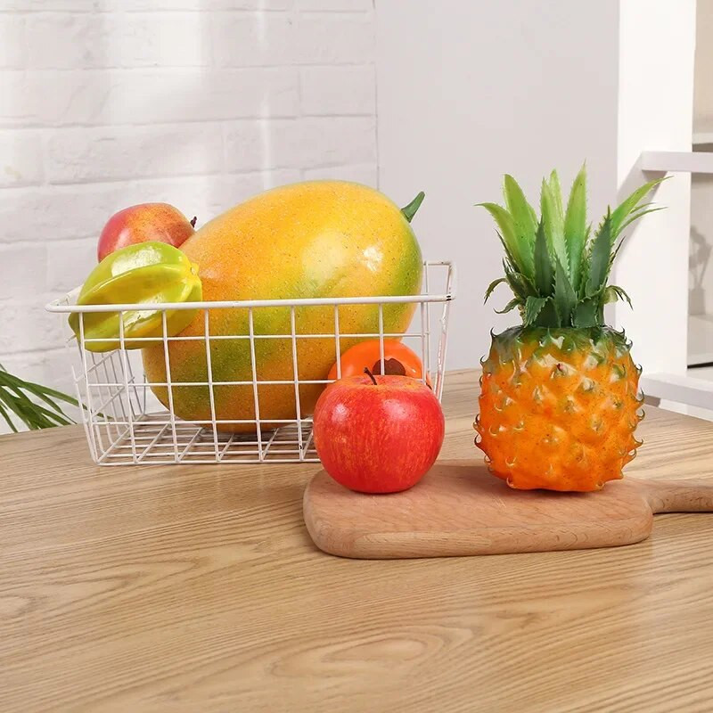 1 db műgyümölcs hamis alma lakberendezési szimuláció narancssárga görögdinnye dísz kézműves ételfotózási kellékek